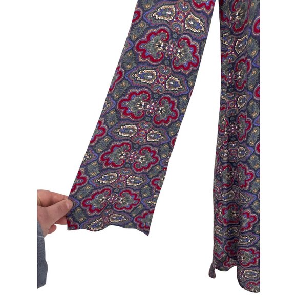 Reformation Womens Long Sleeve V-Neck Tunic Dress With Paisley Print - Picture 4 of 8